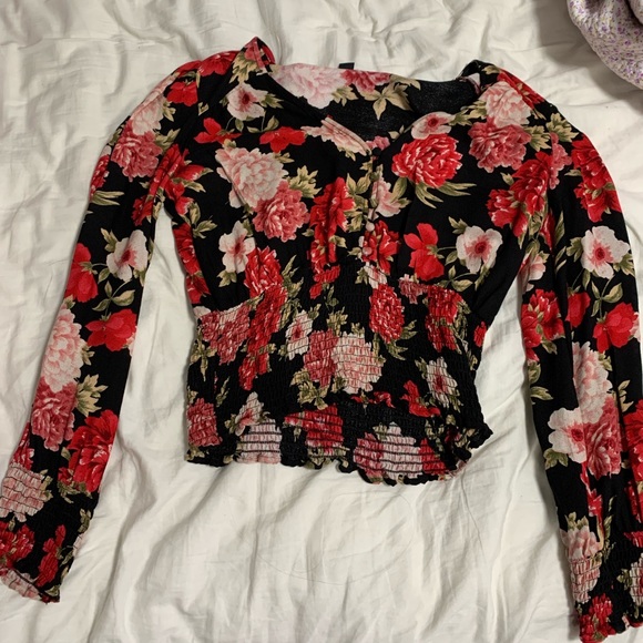 Floral american eagle blouse - Picture 1 of 2